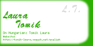 laura tomik business card